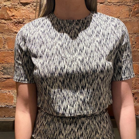 Ronny Kobo Printed Crop Top + Pencil Skirt Set - Picture 4 of 5